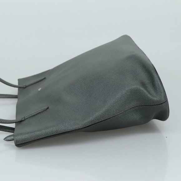 VALENTINO Tote Bag Leather Gray Auth bs20806