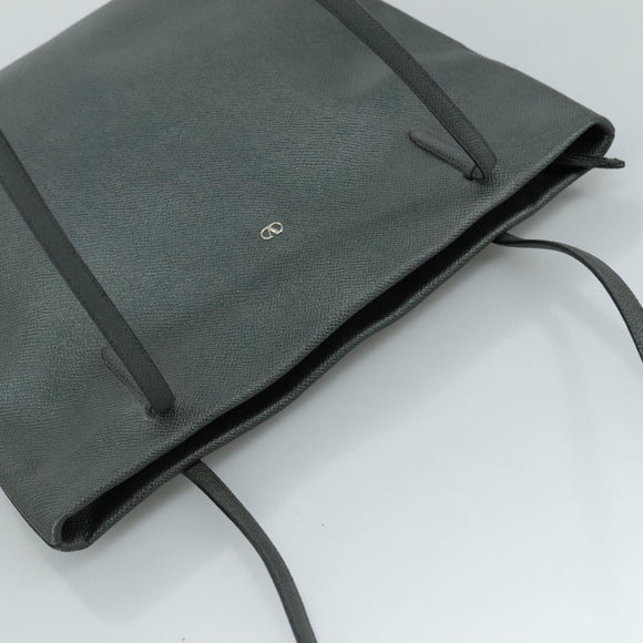 VALENTINO Tote Bag Leather Gray Auth bs20806
