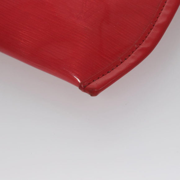 LOUIS VUITTON Epi Plage Via Hand Bag Vinyl Red Grenadine M92152 LV Auth bs20812