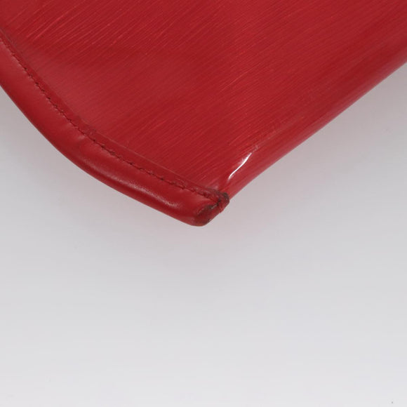 LOUIS VUITTON Epi Plage Via Hand Bag Vinyl Red Grenadine M92152 LV Auth bs20812