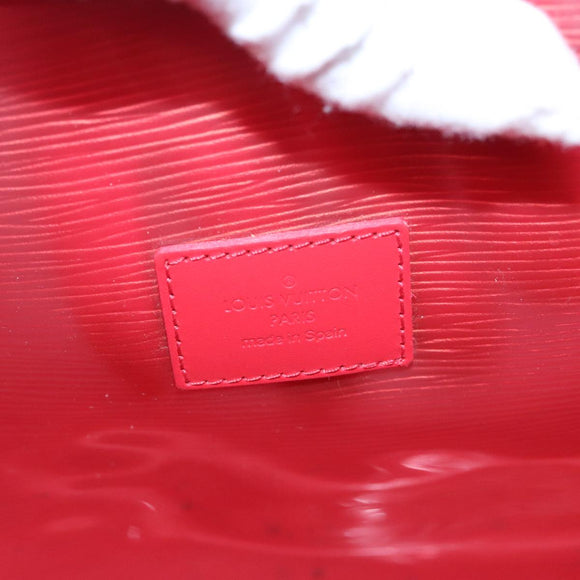 LOUIS VUITTON Epi Plage Via Hand Bag Vinyl Red Grenadine M92152 LV Auth bs20812