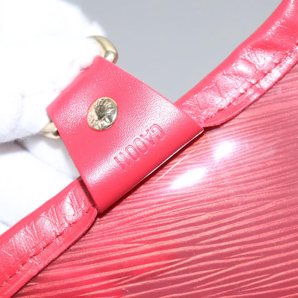 LOUIS VUITTON Epi Plage Via Hand Bag Vinyl Red Grenadine M92152 LV Auth bs20812