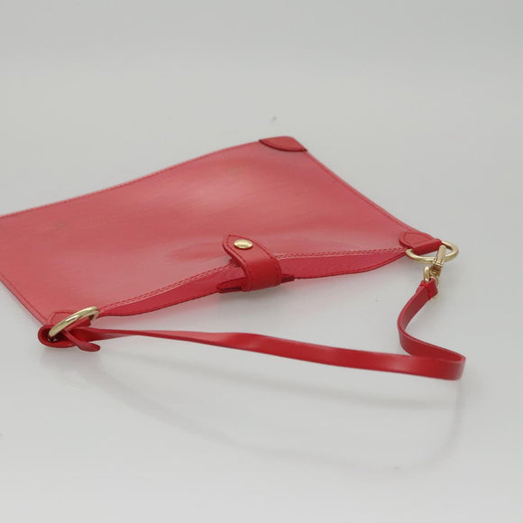 LOUIS VUITTON Epi Plage Via Hand Bag Vinyl Red Grenadine M92152 LV Auth bs20812
