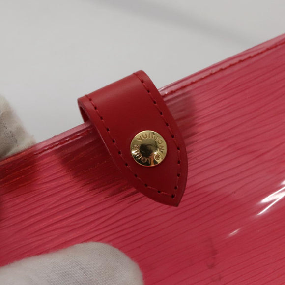 LOUIS VUITTON Epi Plage Via Hand Bag Vinyl Red Grenadine M92152 LV Auth bs20812