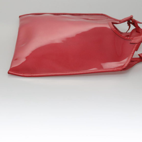 LOUIS VUITTON Epi Plage Via Hand Bag Vinyl Red Grenadine M92152 LV Auth bs20812