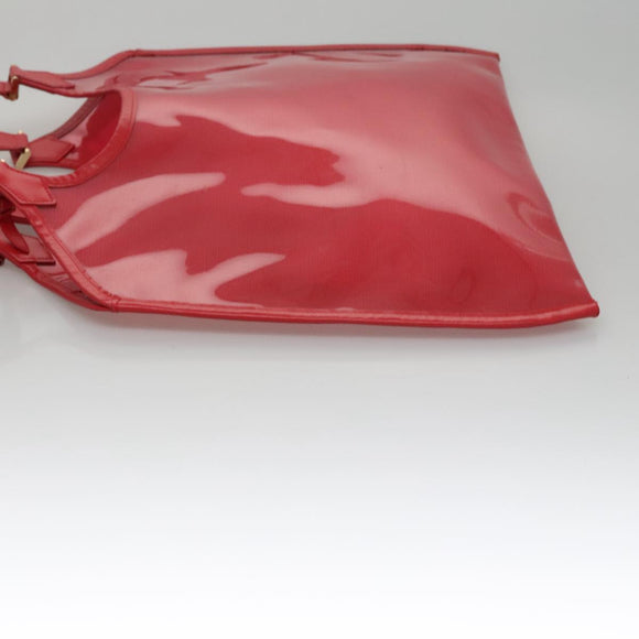LOUIS VUITTON Epi Plage Via Hand Bag Vinyl Red Grenadine M92152 LV Auth bs20812