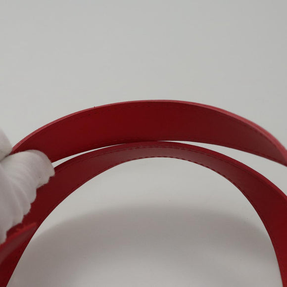 LOUIS VUITTON Epi Plage Via Hand Bag Vinyl Red Grenadine M92152 LV Auth bs20812