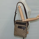 GUCCI GG Canvas Schoudertas Beige Goud 92551 Auth bs20822-26