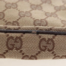 GUCCI GG Canvas Schoudertas Beige Goud 92551 Auth bs20822-6
