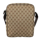 GUCCI GG Canvas Shoulder Bag Beige Gold 92551 Auth bs20822-2