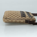 GUCCI GG Canvas Shoulder Bag Beige Gold 92551 Auth bs20822-3