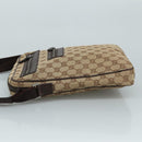 GUCCI GG Canvas Shoulder Bag Beige Gold 92551 Auth bs20822-4