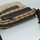 GUCCI GG Canvas Shoulder Bag Beige Gold 92551 Auth bs20822-6