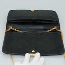 Christian Dior Chain Shoulder Bag Nylon Navy Auth bs20836-10