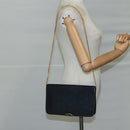 Christian Dior Chain Shoulder Bag Nylon Navy Auth bs20836-24