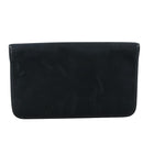 Christian Dior Chain Shoulder Bag Nylon Navy Auth bs20836-2