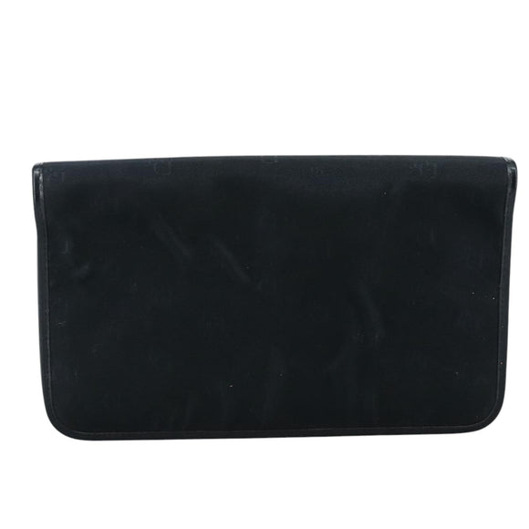 Christian Dior Chain Shoulder Bag Nylon Navy Auth bs20836