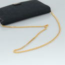 Christian Dior Chain Shoulder Bag Nylon Navy Auth bs20836-7