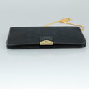 Christian Dior Chain Shoulder Bag Nylon Navy Auth bs20836-5