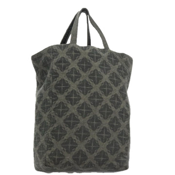 BOTTEGA VENETA Tote Bag Wool Gray Auth bs20839
