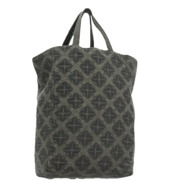 BOTTEGA VENETA Tote Bag Wool Gray Auth bs20839