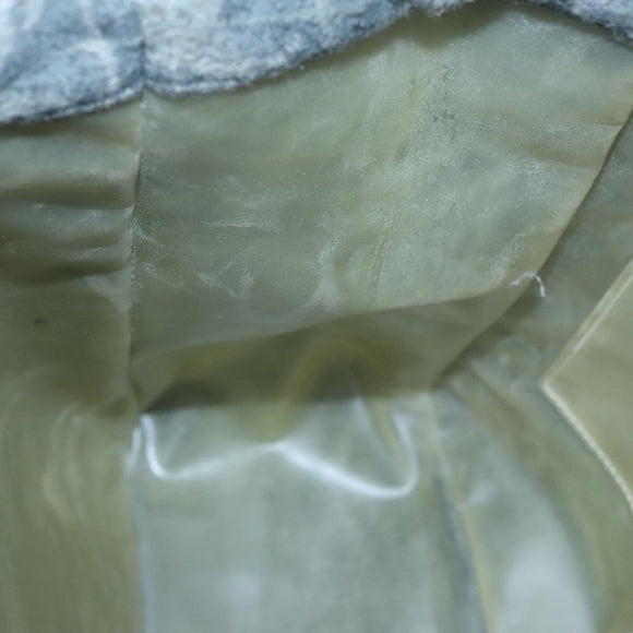 BOTTEGA VENETA Tote Bag Wool Gray Auth bs20839