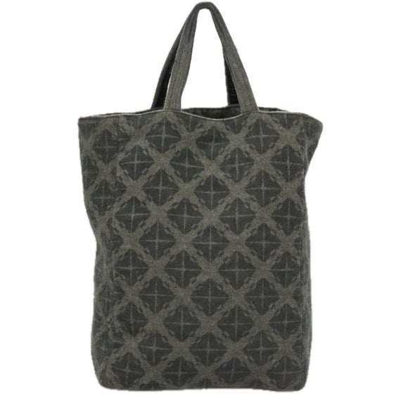 BOTTEGA VENETA Tote Bag Wool Gray Auth bs20839