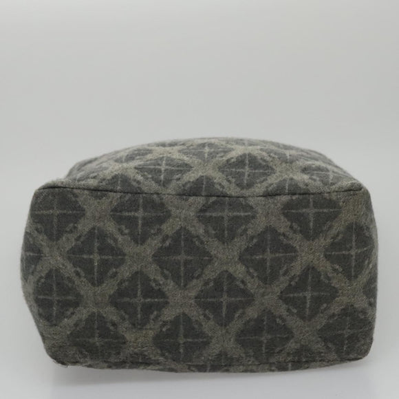 BOTTEGA VENETA Tote Bag Wool Gray Auth bs20839