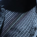 PRADA Hand Bag Wool Leather Purple Silver Auth bs20846-23