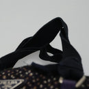 PRADA Hand Bag Wool Leather Purple Silver Auth bs20846A-14