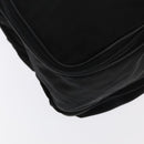 PRADA Boston Bag Nylon Leather 2way Black Silver Auth bs20849-17