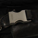 PRADA Boston Bag Nylon Leather 2way Black Silver Auth bs20849-9