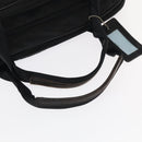 PRADA Boston Bag Nylon Leather 2way Black Silver Auth bs20849-7