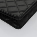 GIVENCHY Chain Shoulder Bag Leather Black Auth bs20851-10