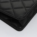 GIVENCHY Chain Shoulder Bag Leather Black Auth bs20851-12