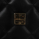 GIVENCHY Chain Shoulder Bag Leather Black Auth bs20851-14