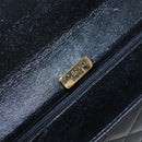 GIVENCHY Chain Shoulder Bag Leather Black Auth bs20851-16