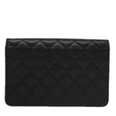 GIVENCHY Chain Shoulder Bag Leather Black Auth bs20851-3