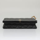 GIVENCHY Chain Shoulder Bag Leather Black Auth bs20851-9