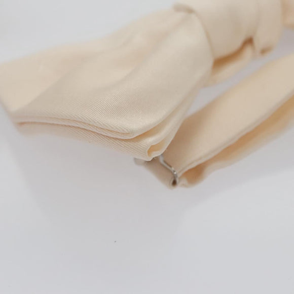 LOUIS VUITTON Butterfly Necktie Wool Beige LV Auth bs20886