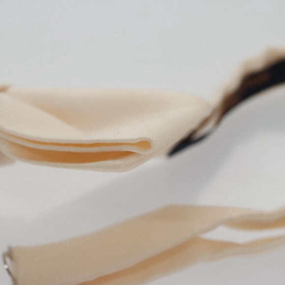 LOUIS VUITTON Butterfly Necktie Wool Beige LV Auth bs20886