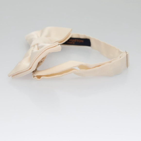LOUIS VUITTON Butterfly Necktie Wool Beige LV Auth bs20886