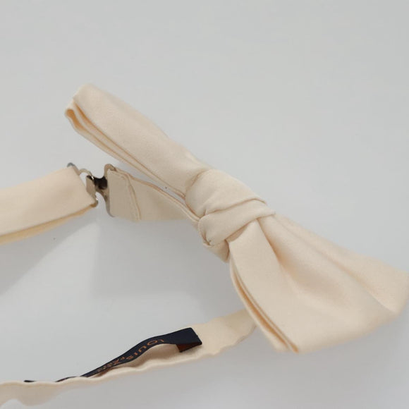 LOUIS VUITTON Butterfly Necktie Wool Beige LV Auth bs20886
