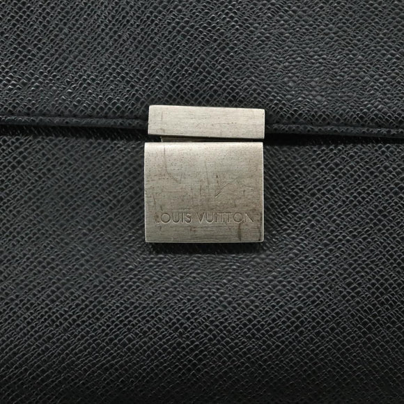 LOUIS VUITTON Taiga Porte Documents Angara Briefcase Ardoise M30772 Auth bs20889