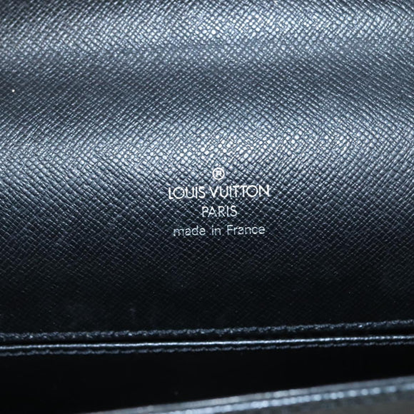 LOUIS VUITTON Taiga Porte Documents Angara Briefcase Ardoise M30772 Auth bs20889
