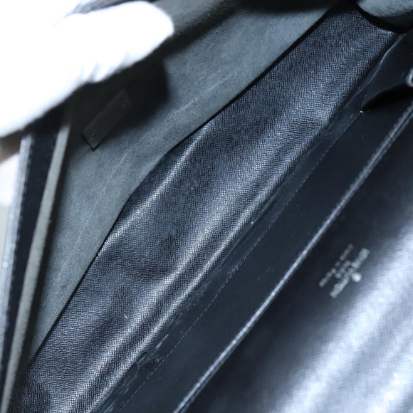 LOUIS VUITTON Taiga Porte Documents Angara Briefcase Ardoise M30772 Auth bs20889