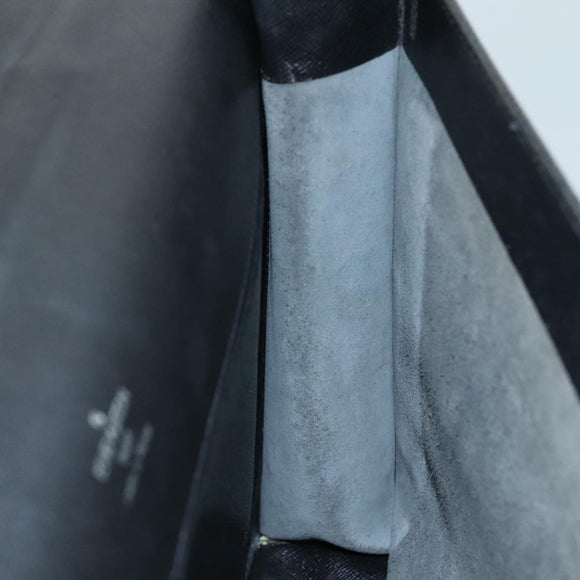 LOUIS VUITTON Taiga Porte Documents Angara Briefcase Ardoise M30772 Auth bs20889