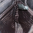 PRADA Hand Bag Nylon Brown Silver Auth bs20899-20