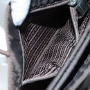 PRADA Hand Bag Nylon Brown Silver Auth bs20899-21