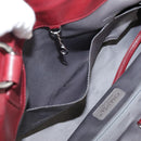 CHANEL COCO Mark Hand Bag Leather Red Silver CC Auth bs20904-21